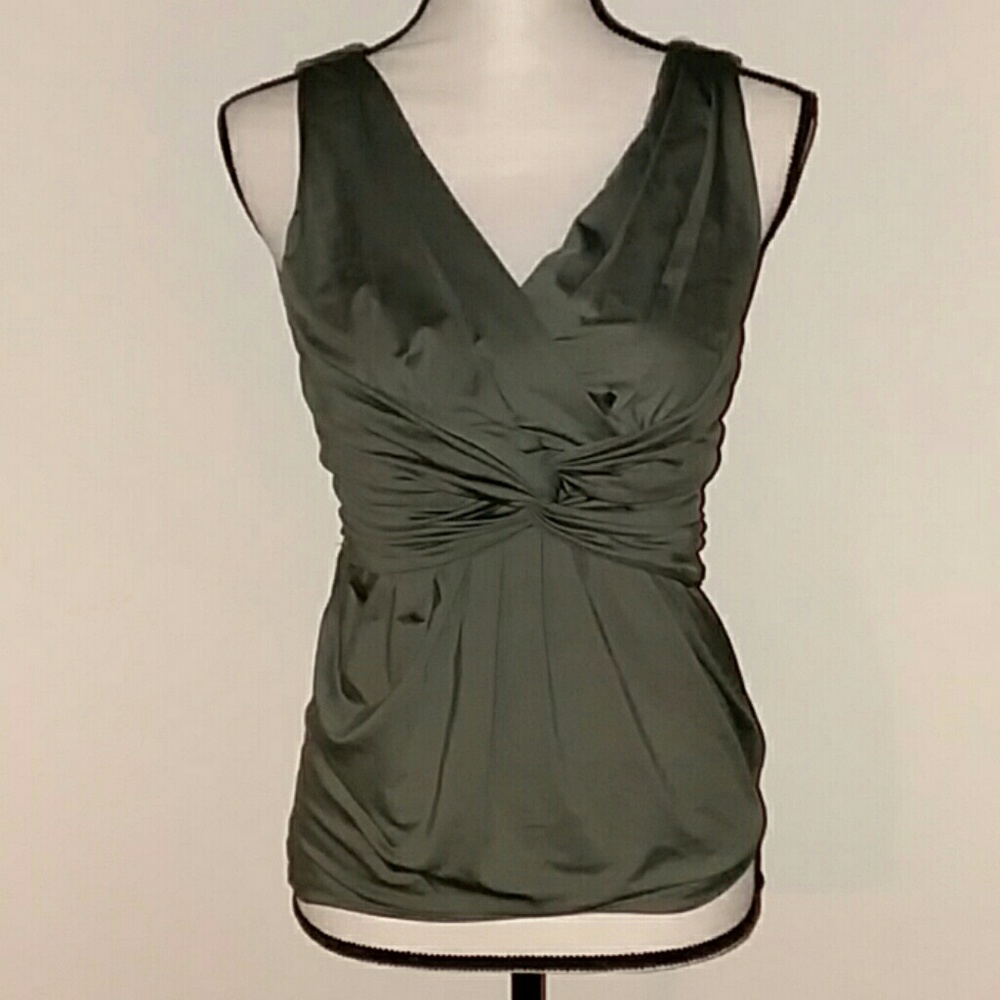 Charlotte Russe Dark Gray Sleeveless Blouse